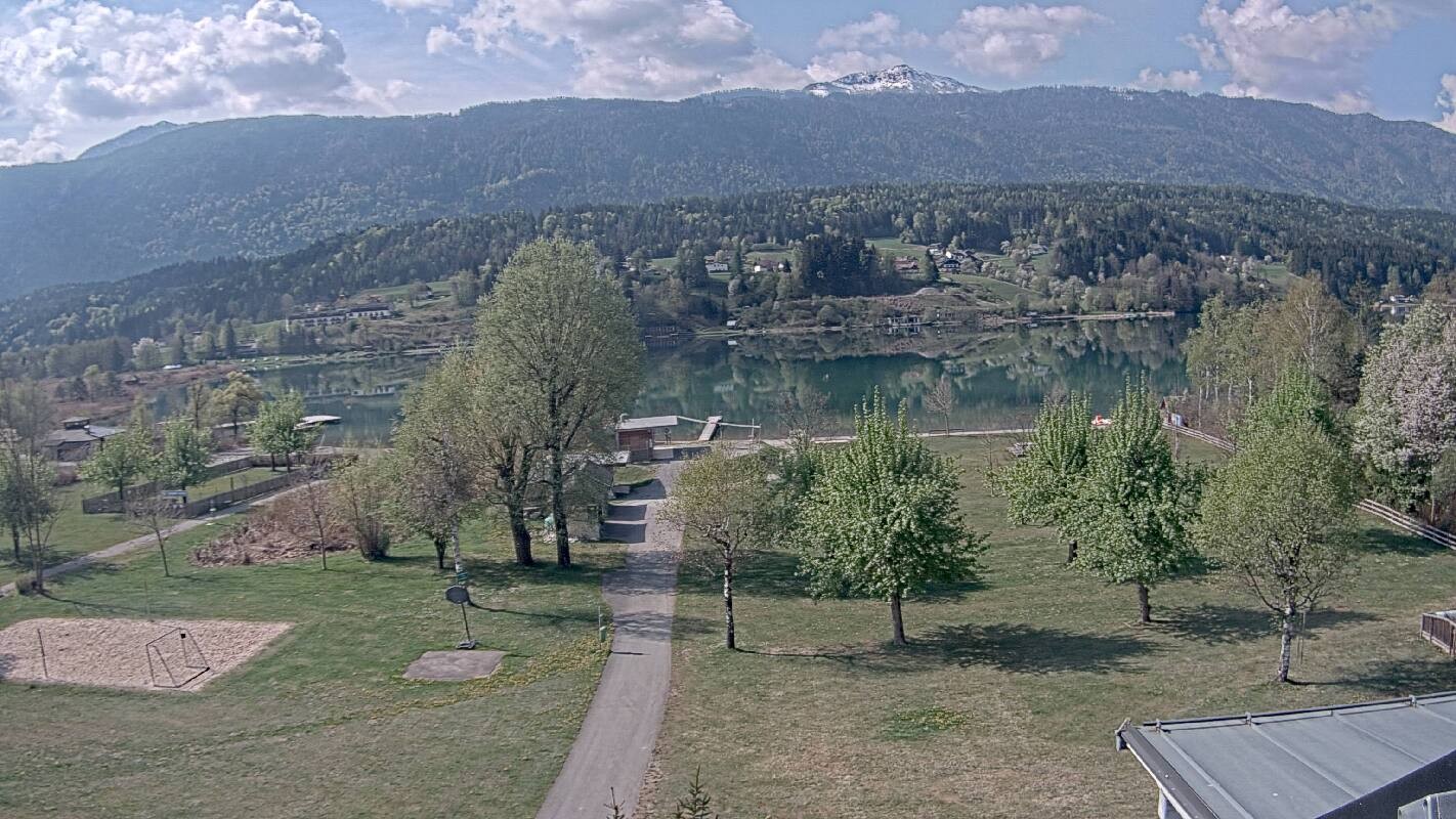 Archived image Webcam Schluga bathing beach and camping site
