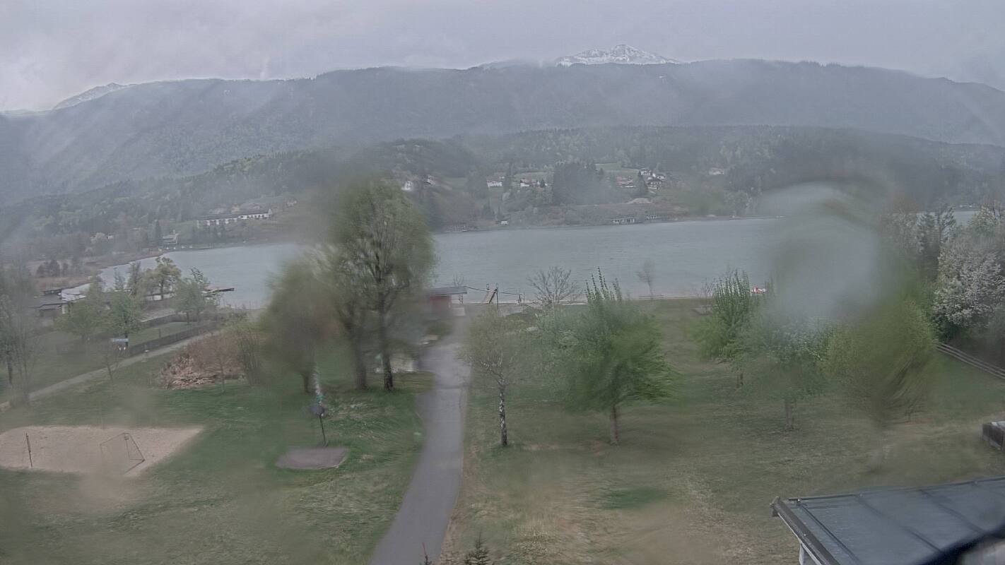 Archived image Webcam Schluga bathing beach and camping site