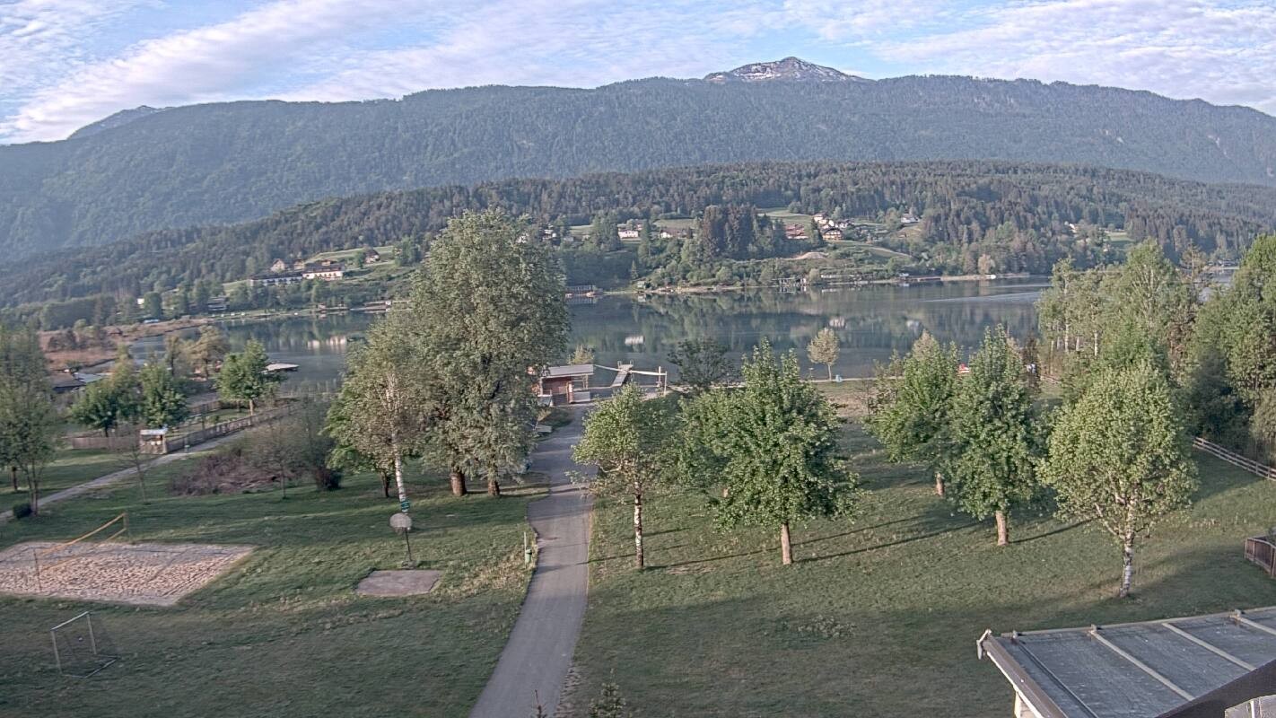 Archiv Foto Webcam Schluga: Campingplatz und Strandbad