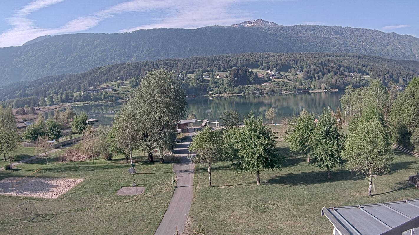 Archiv Foto Webcam Schluga: Campingplatz und Strandbad
