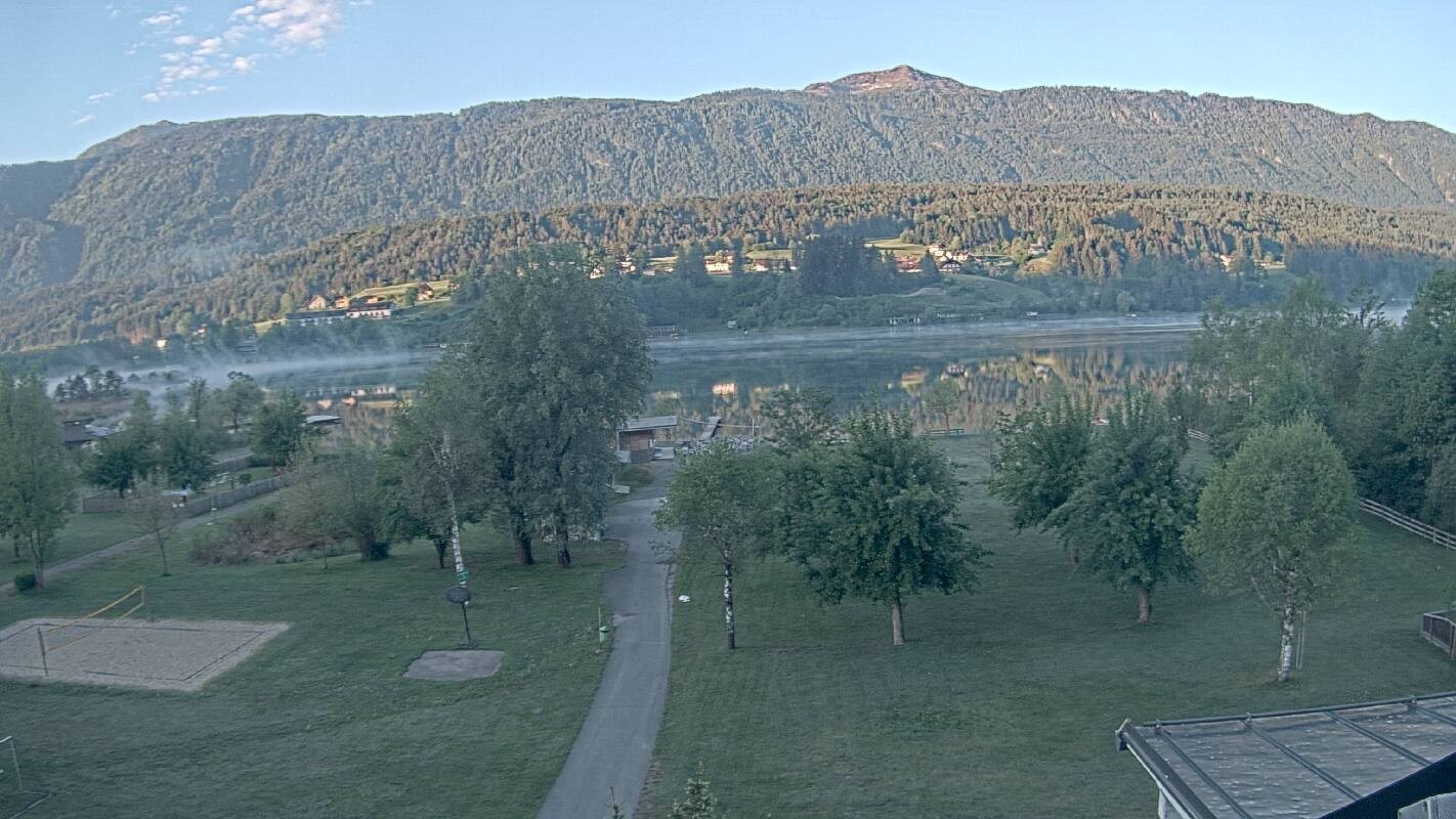 Archiv Foto Webcam Schluga: Campingplatz und Strandbad