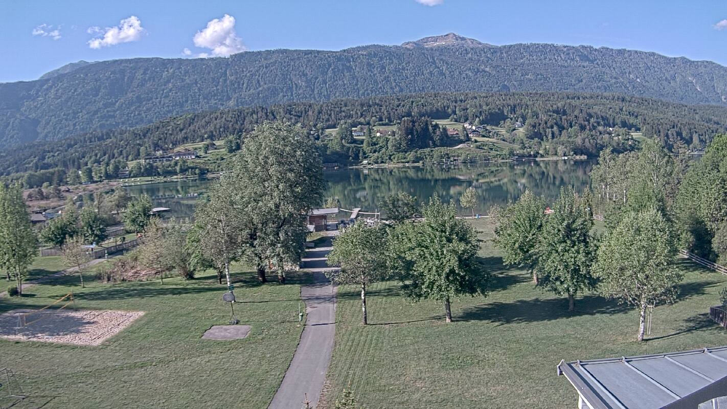 Archiv Foto Webcam Schluga: Campingplatz und Strandbad