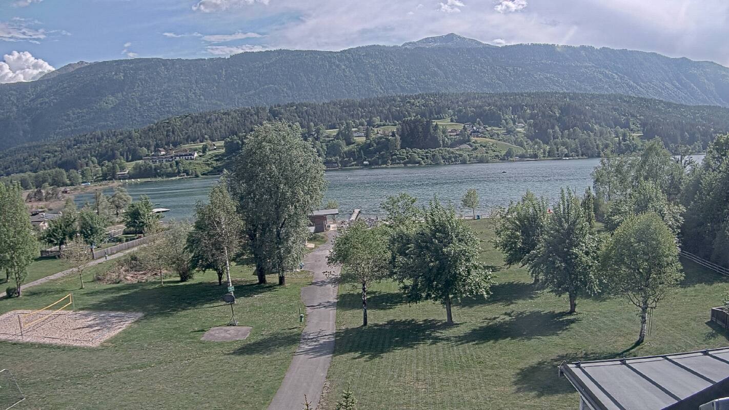 Archiv Foto Webcam Schluga: Campingplatz und Strandbad