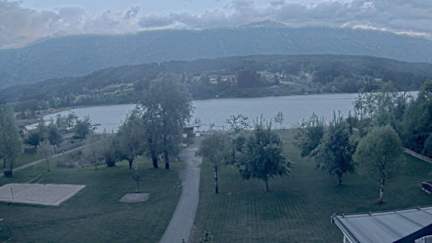 Archiv Foto Webcam Schluga: Campingplatz und Strandbad