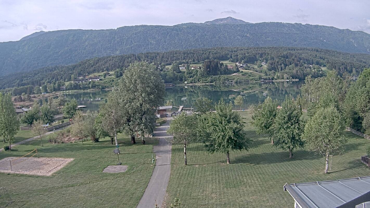 Archiv Foto Webcam Schluga: Campingplatz und Strandbad
