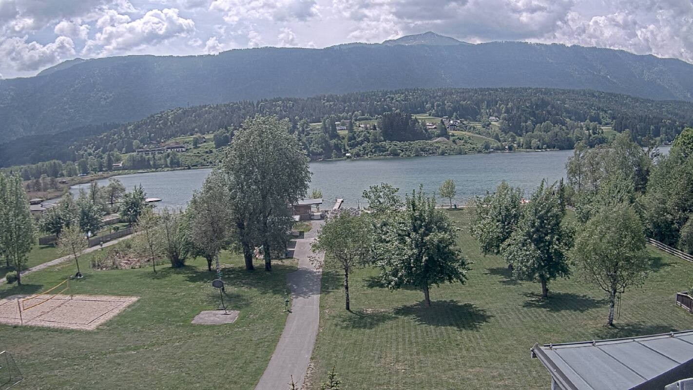 Archiv Foto Webcam Schluga: Campingplatz und Strandbad