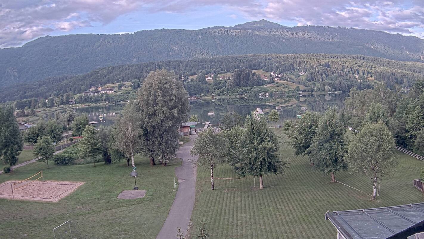 Archived image Webcam Schluga bathing beach and camping site
