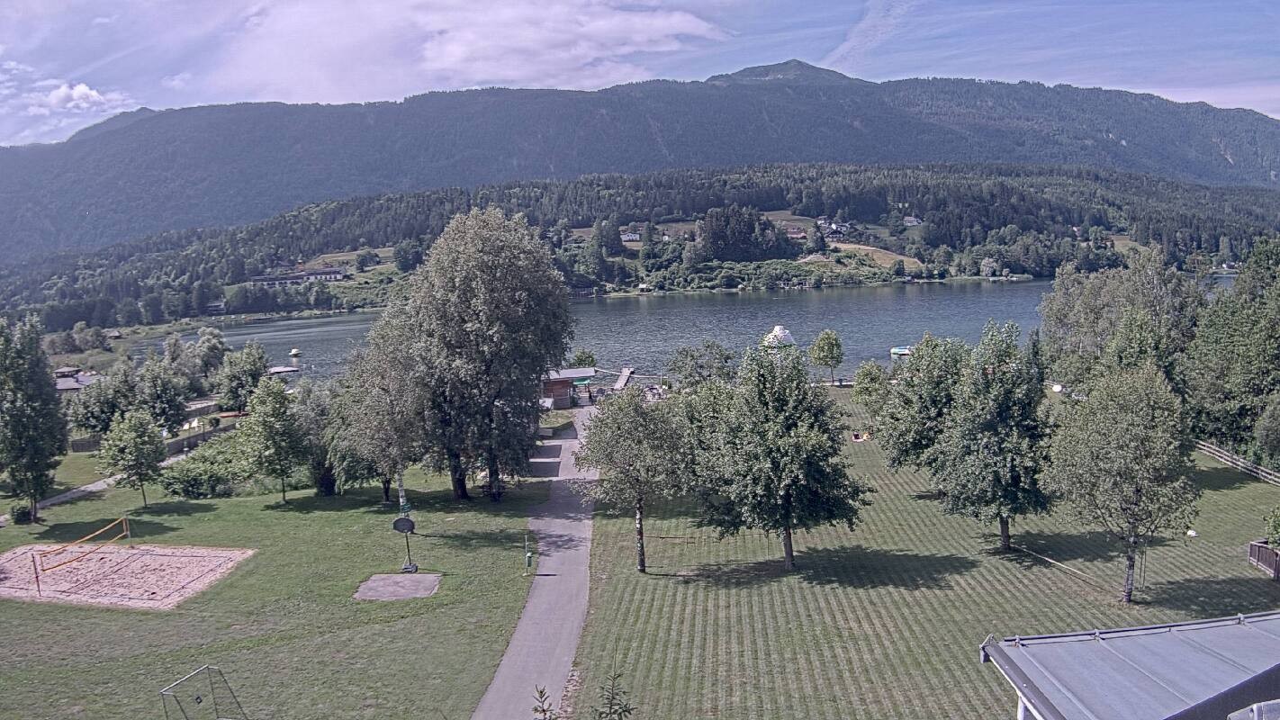 Archived image Webcam Schluga bathing beach and camping site