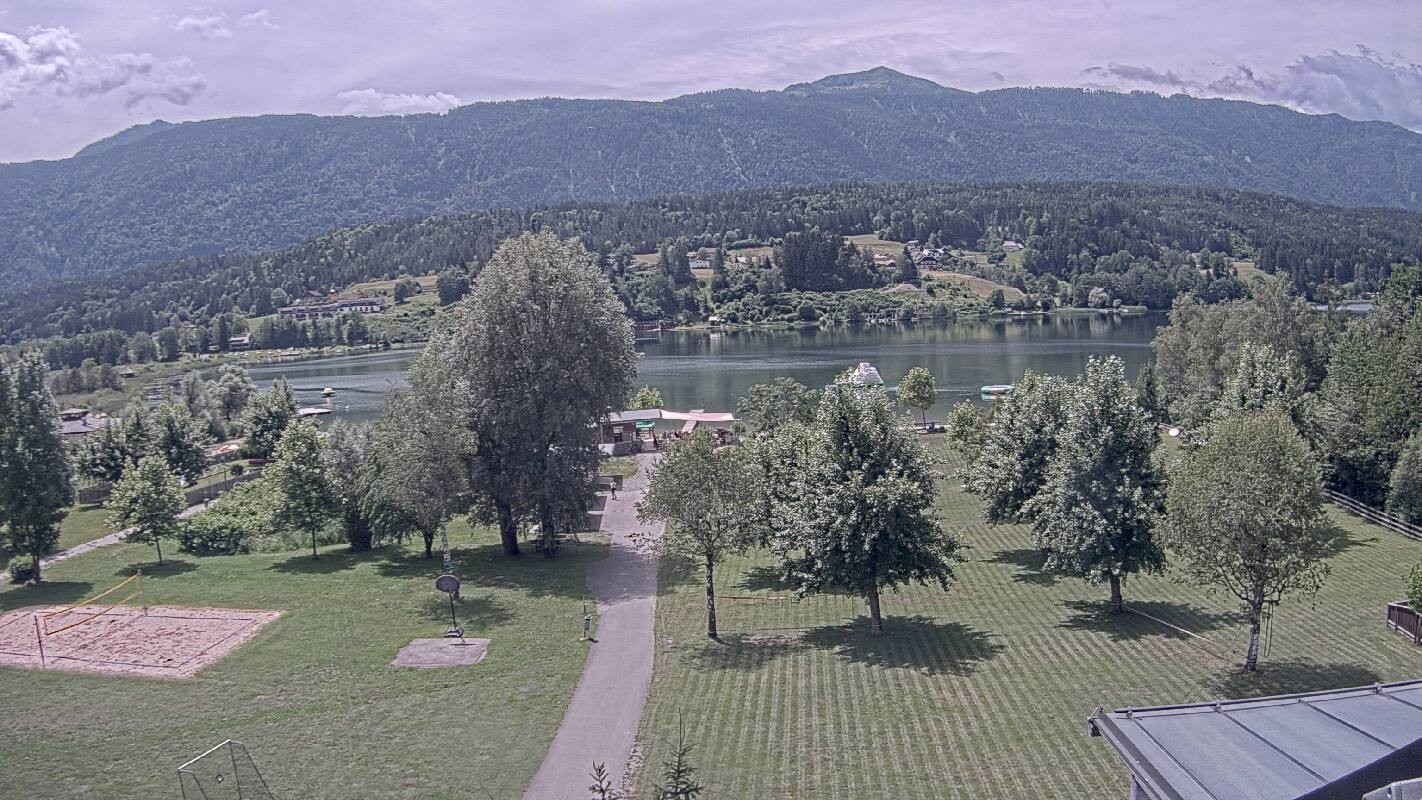 Archived image Webcam Schluga bathing beach and camping site