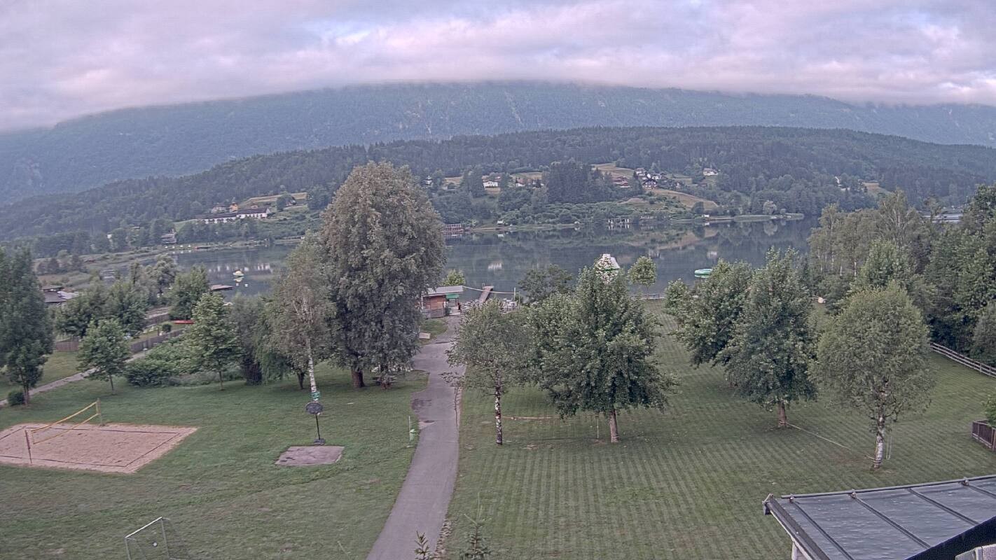 Archiv Foto Webcam Schluga: Campingplatz und Strandbad
