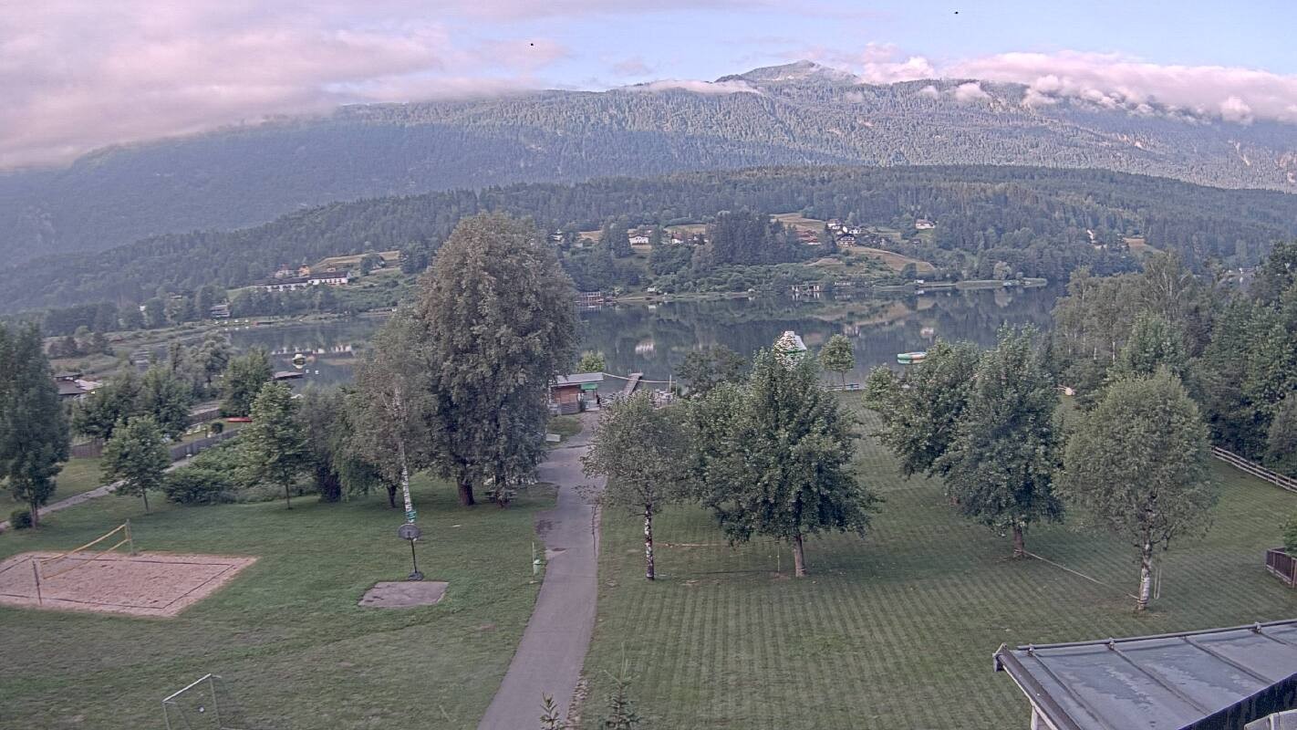 Archiv Foto Webcam Schluga: Campingplatz und Strandbad