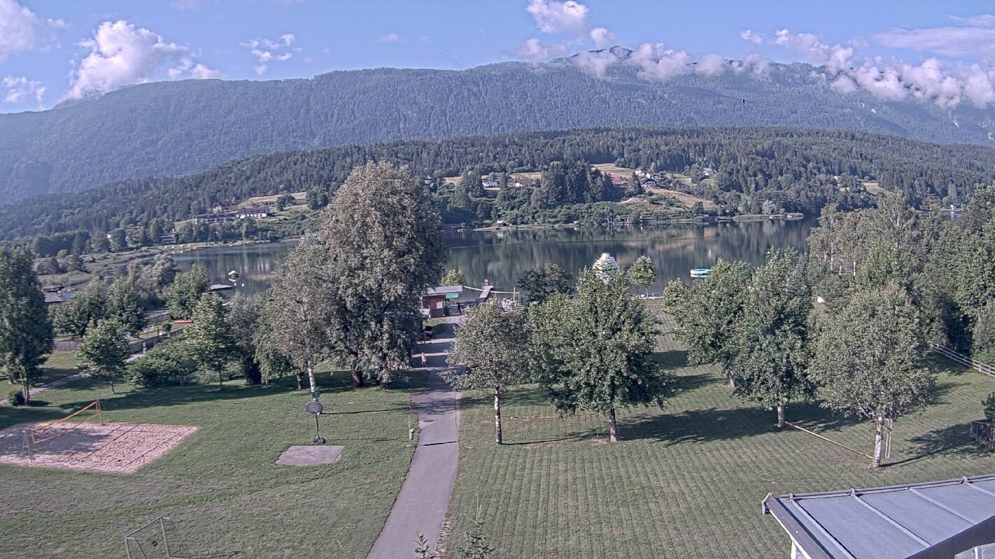 Archiv Foto Webcam Schluga: Campingplatz und Strandbad