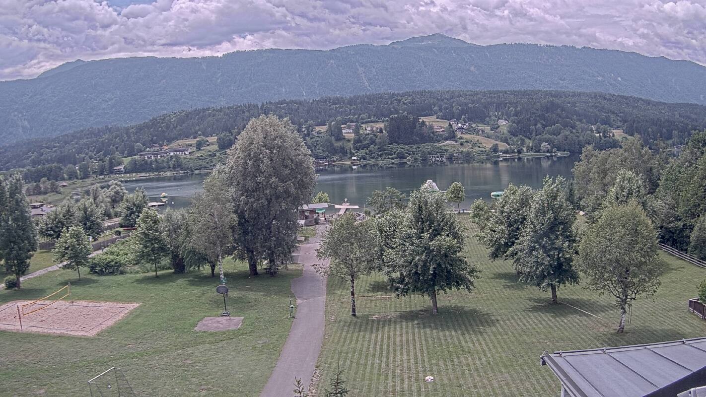 Archived image Webcam Schluga bathing beach and camping site