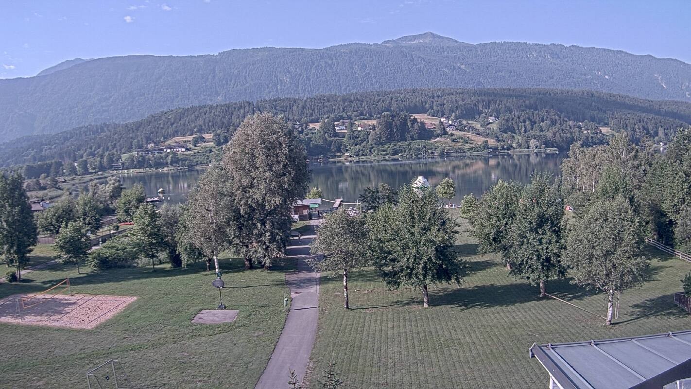 Archiv Foto Webcam Schluga: Campingplatz und Strandbad