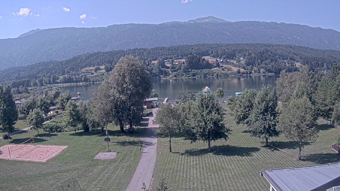 Archiv Foto Webcam Schluga: Campingplatz und Strandbad