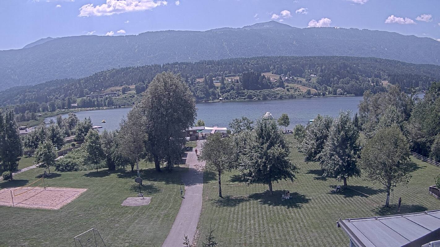 Archiv Foto Webcam Schluga: Campingplatz und Strandbad