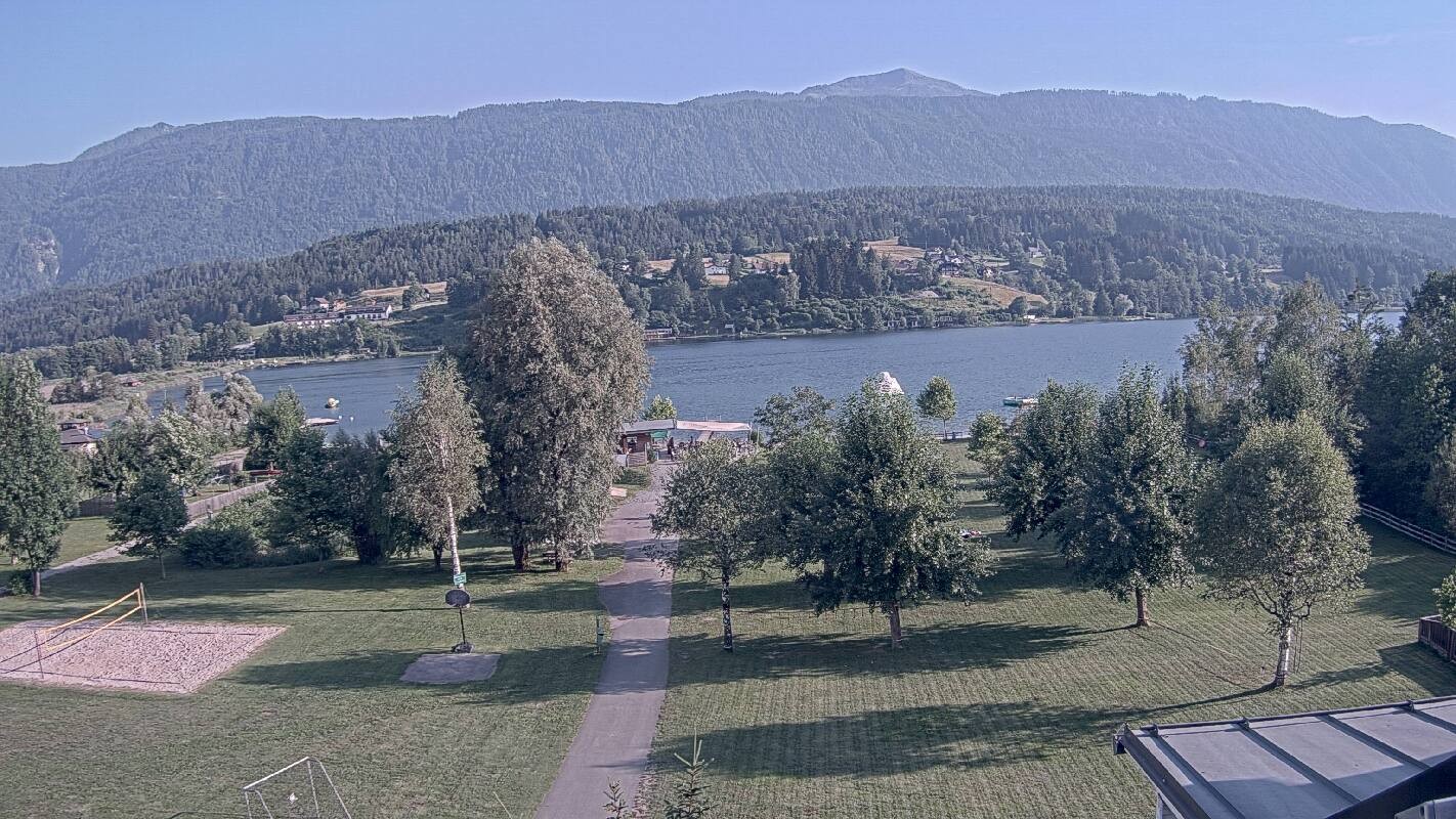 Archiv Foto Webcam Schluga: Campingplatz und Strandbad