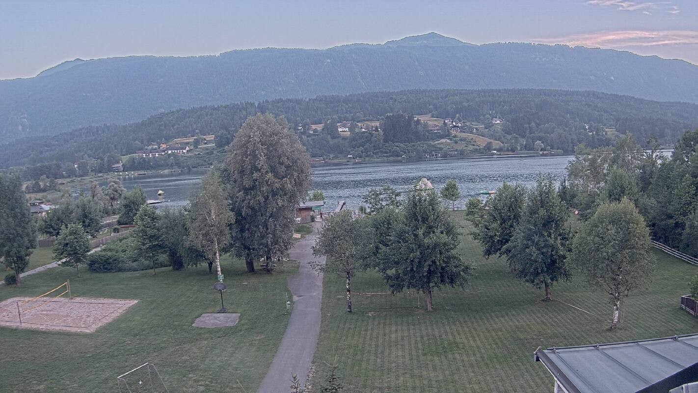 Archiv Foto Webcam Schluga: Campingplatz und Strandbad