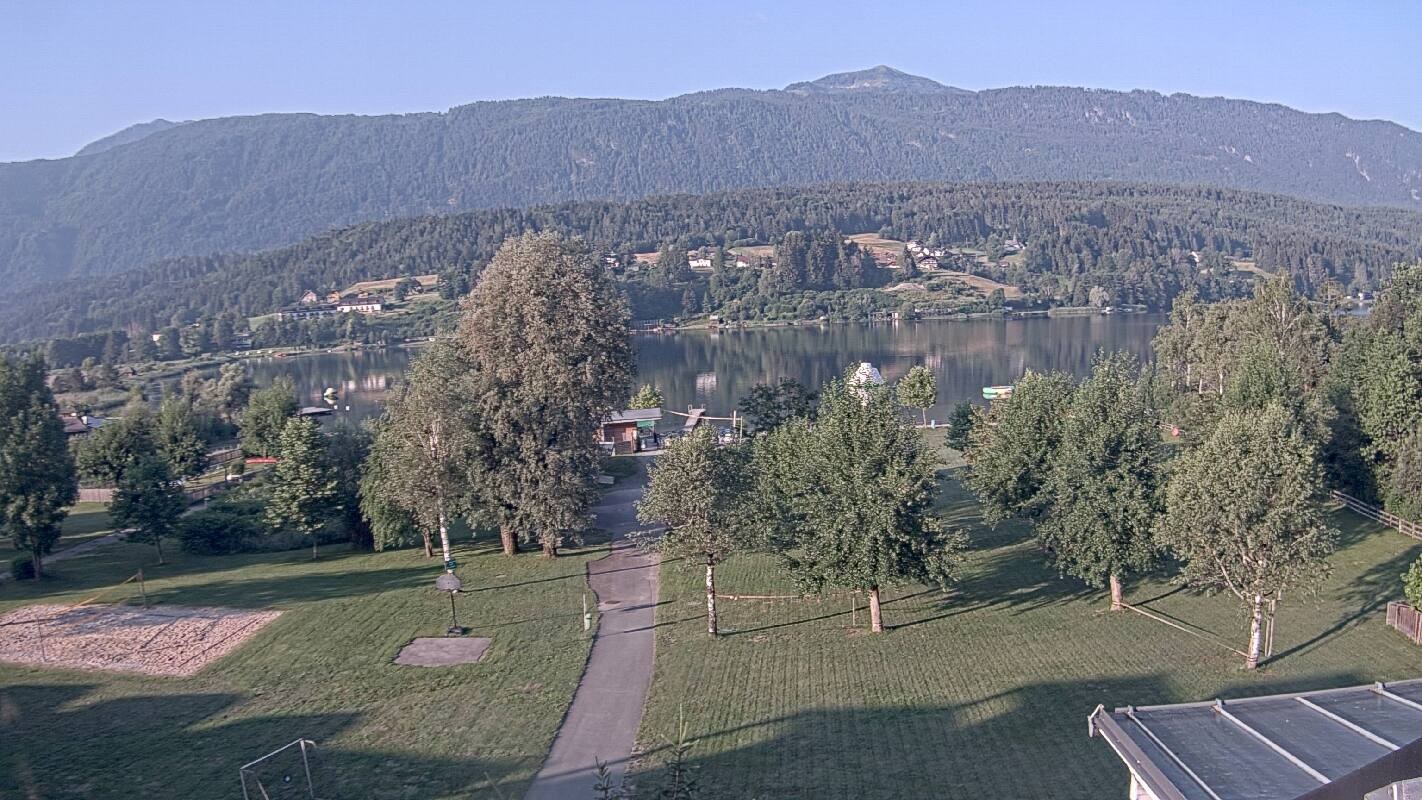Archiv Foto Webcam Schluga: Campingplatz und Strandbad