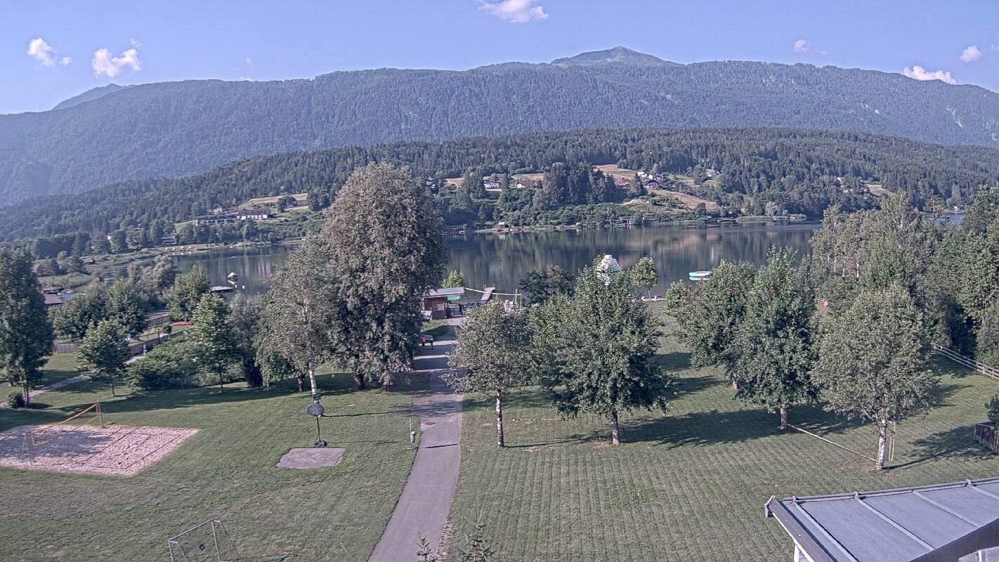 Archiv Foto Webcam Schluga: Campingplatz und Strandbad