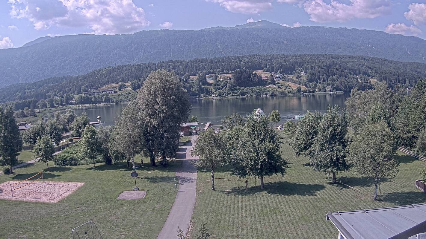 Archiv Foto Webcam Schluga: Campingplatz und Strandbad