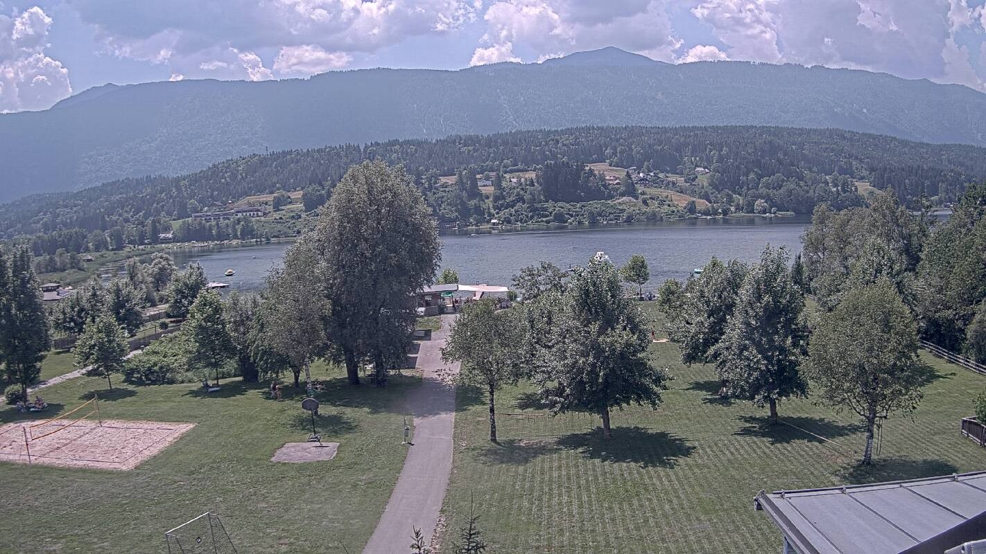 Archiv Foto Webcam Schluga: Campingplatz und Strandbad