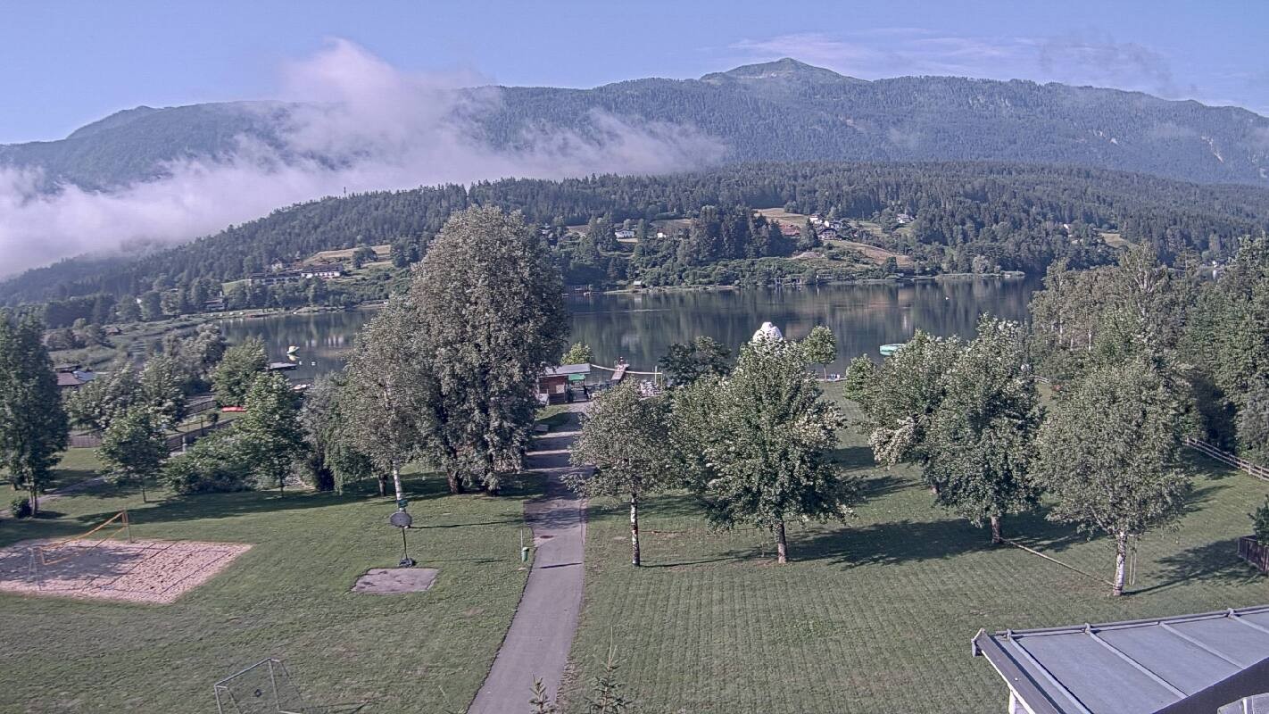 Archiv Foto Webcam Schluga: Campingplatz und Strandbad
