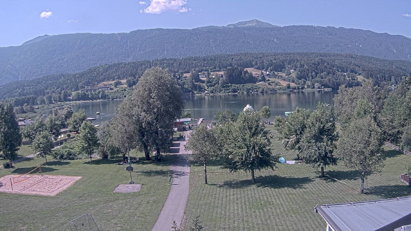 Archiv Foto Webcam Schluga: Campingplatz und Strandbad