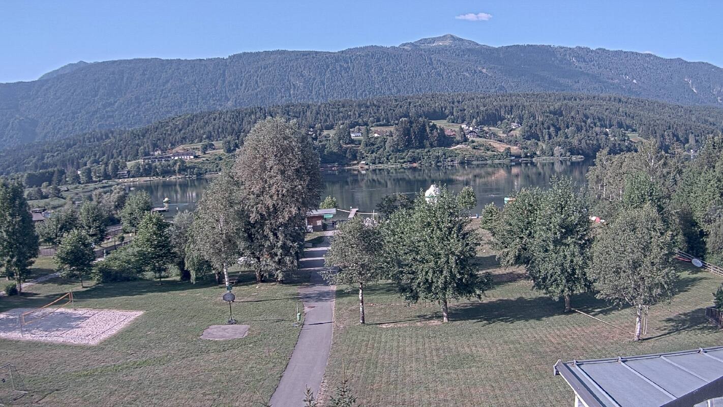 Archiv Foto Webcam Schluga: Campingplatz und Strandbad