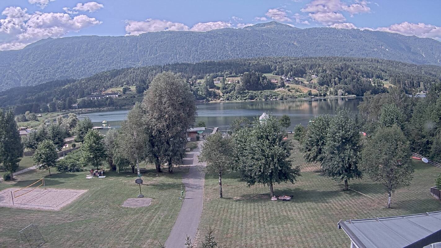 Archiv Foto Webcam Schluga: Campingplatz und Strandbad
