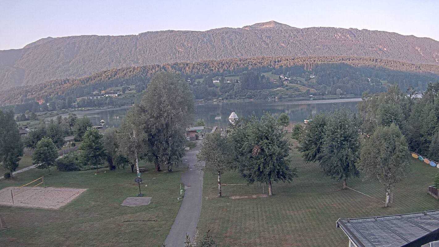Archiv Foto Webcam Schluga: Campingplatz und Strandbad
