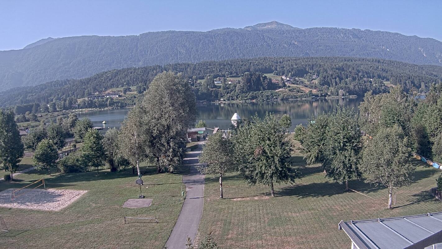 Archiv Foto Webcam Schluga: Campingplatz und Strandbad