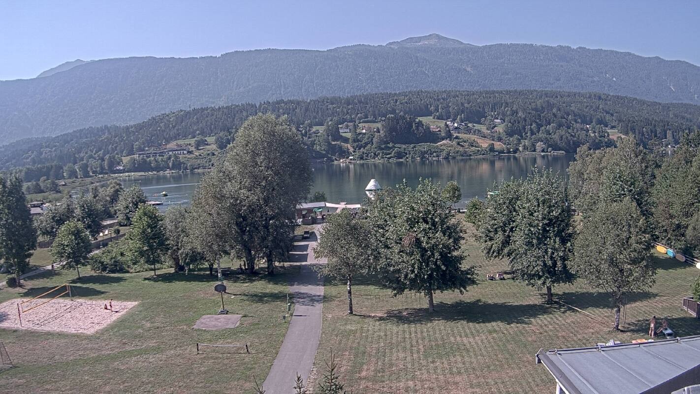 Archiv Foto Webcam Schluga: Campingplatz und Strandbad