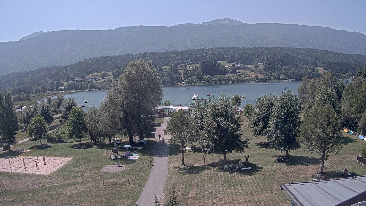 Archiv Foto Webcam Schluga: Campingplatz und Strandbad