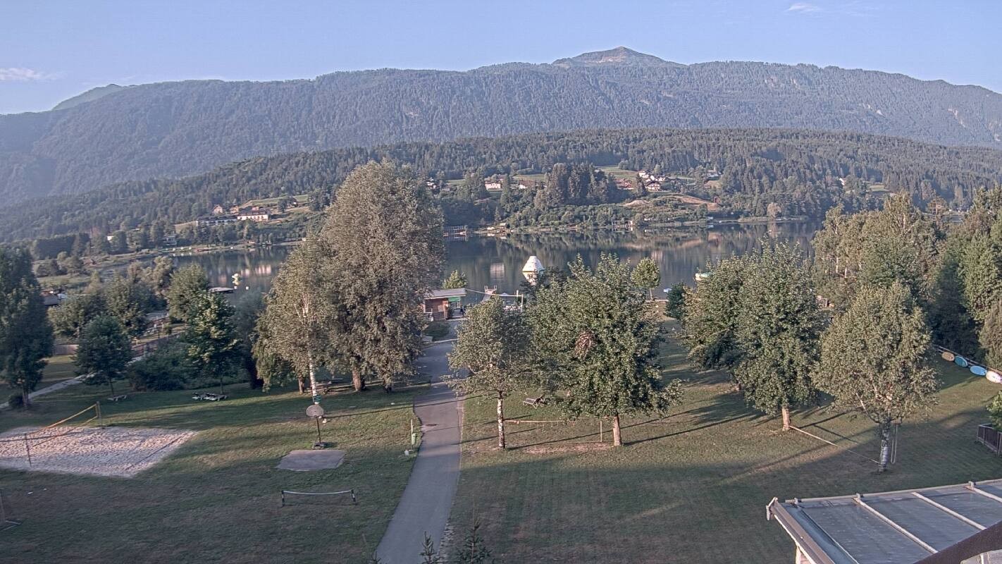 Archiv Foto Webcam Schluga: Campingplatz und Strandbad