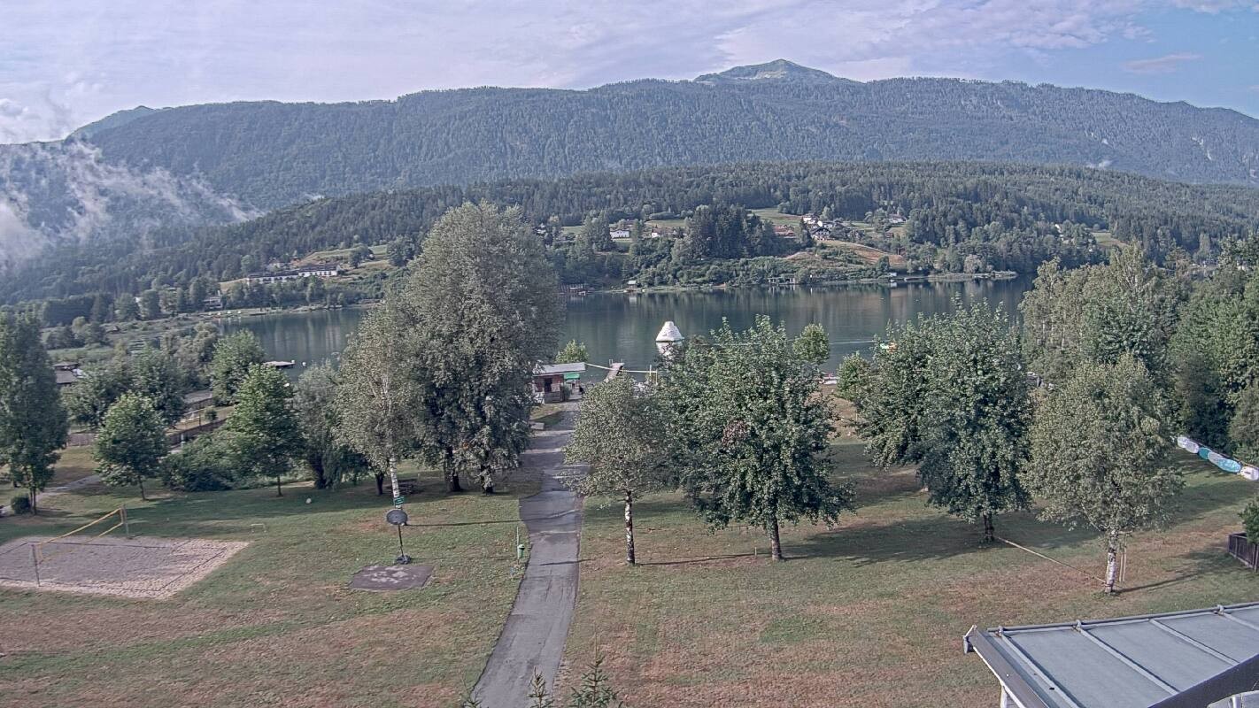 Archiv Foto Webcam Schluga: Campingplatz und Strandbad