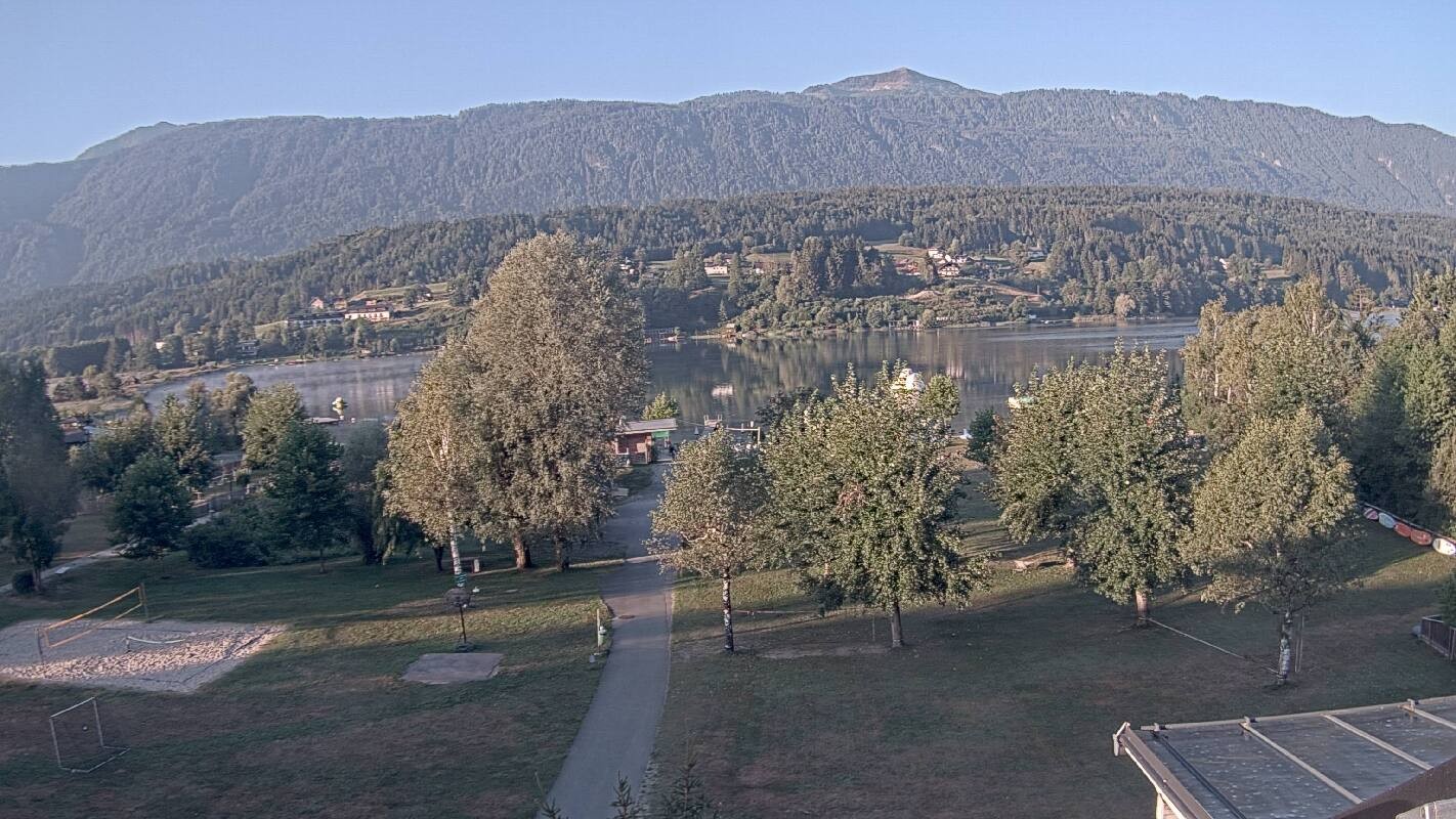Archiv Foto Webcam Schluga: Campingplatz und Strandbad