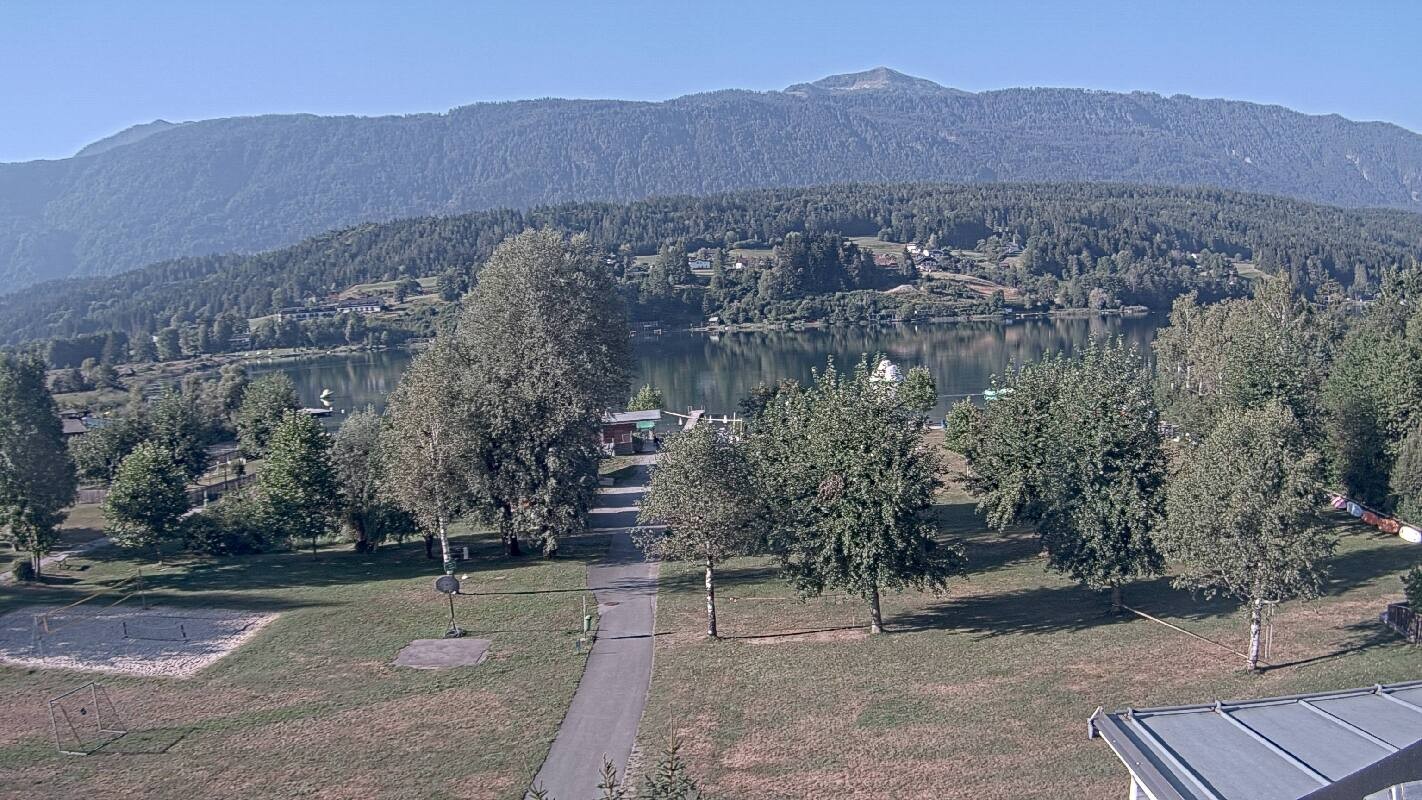 Archiv Foto Webcam Schluga: Campingplatz und Strandbad