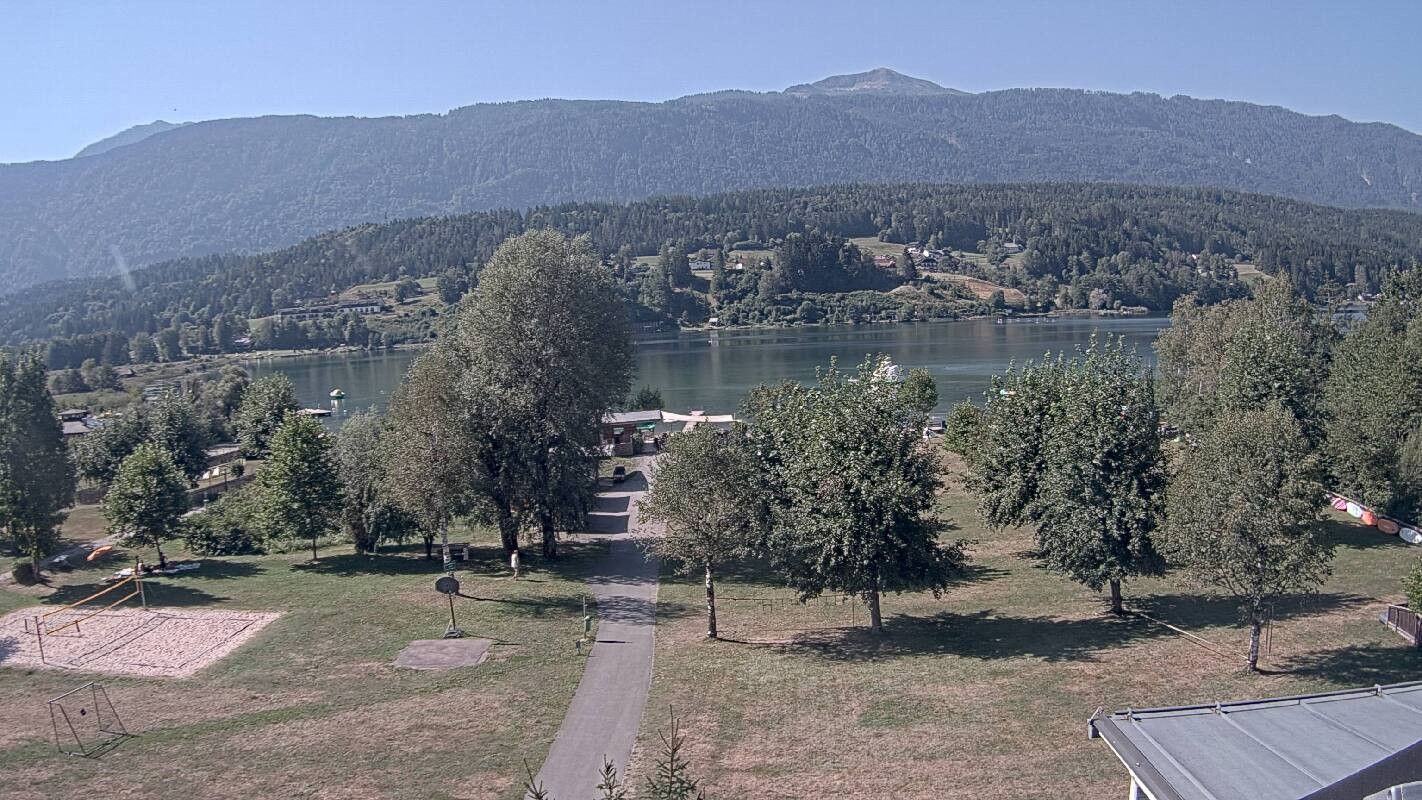 Archiv Foto Webcam Schluga: Campingplatz und Strandbad