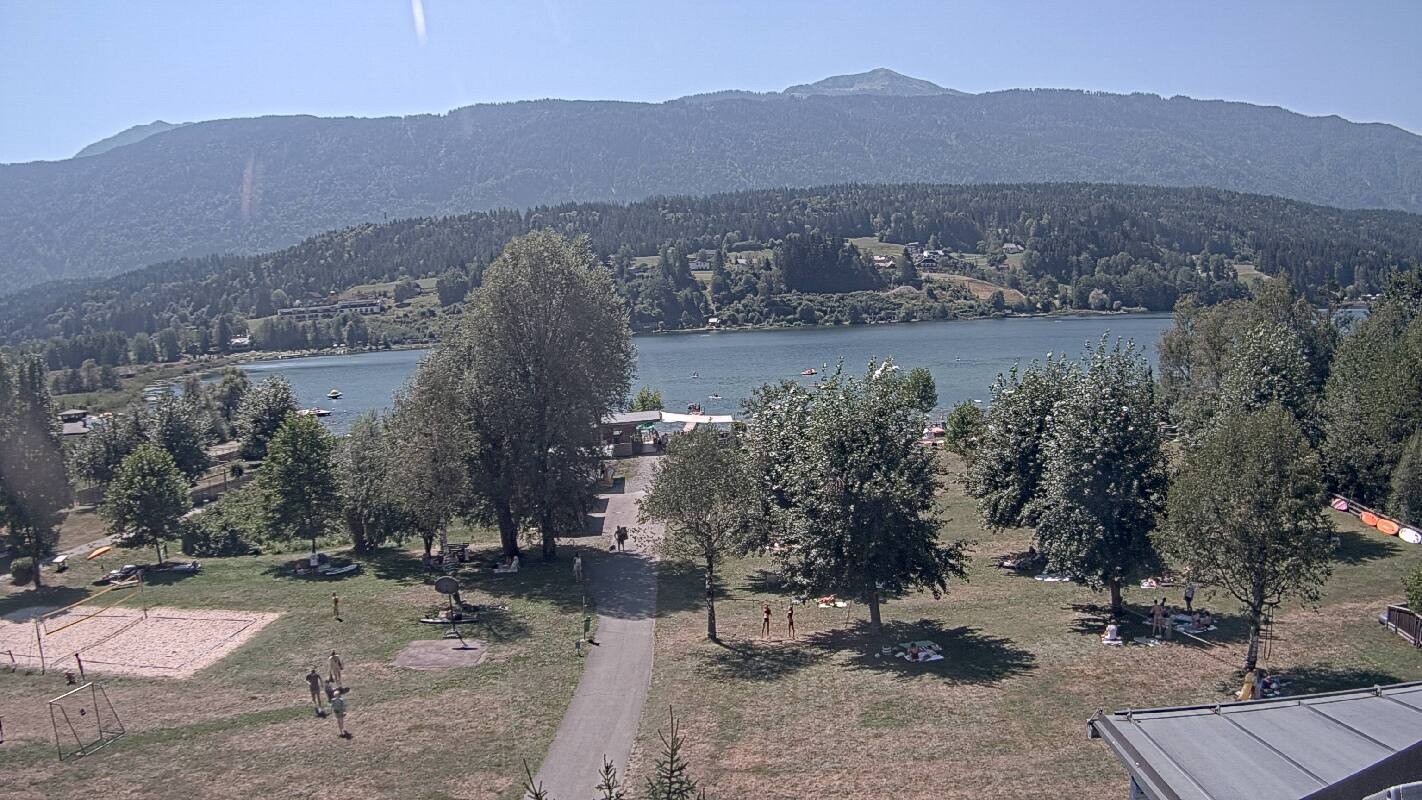 Archiv Foto Webcam Schluga: Campingplatz und Strandbad