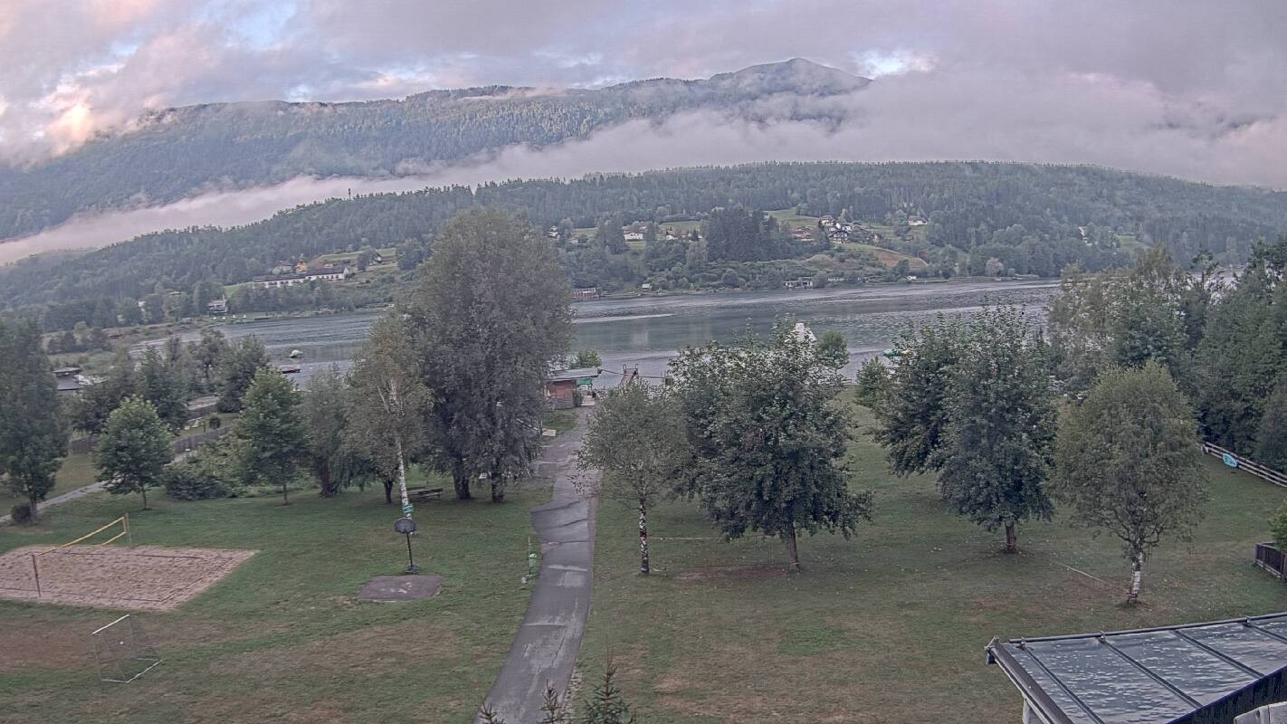 Archiv Foto Webcam Schluga: Campingplatz und Strandbad