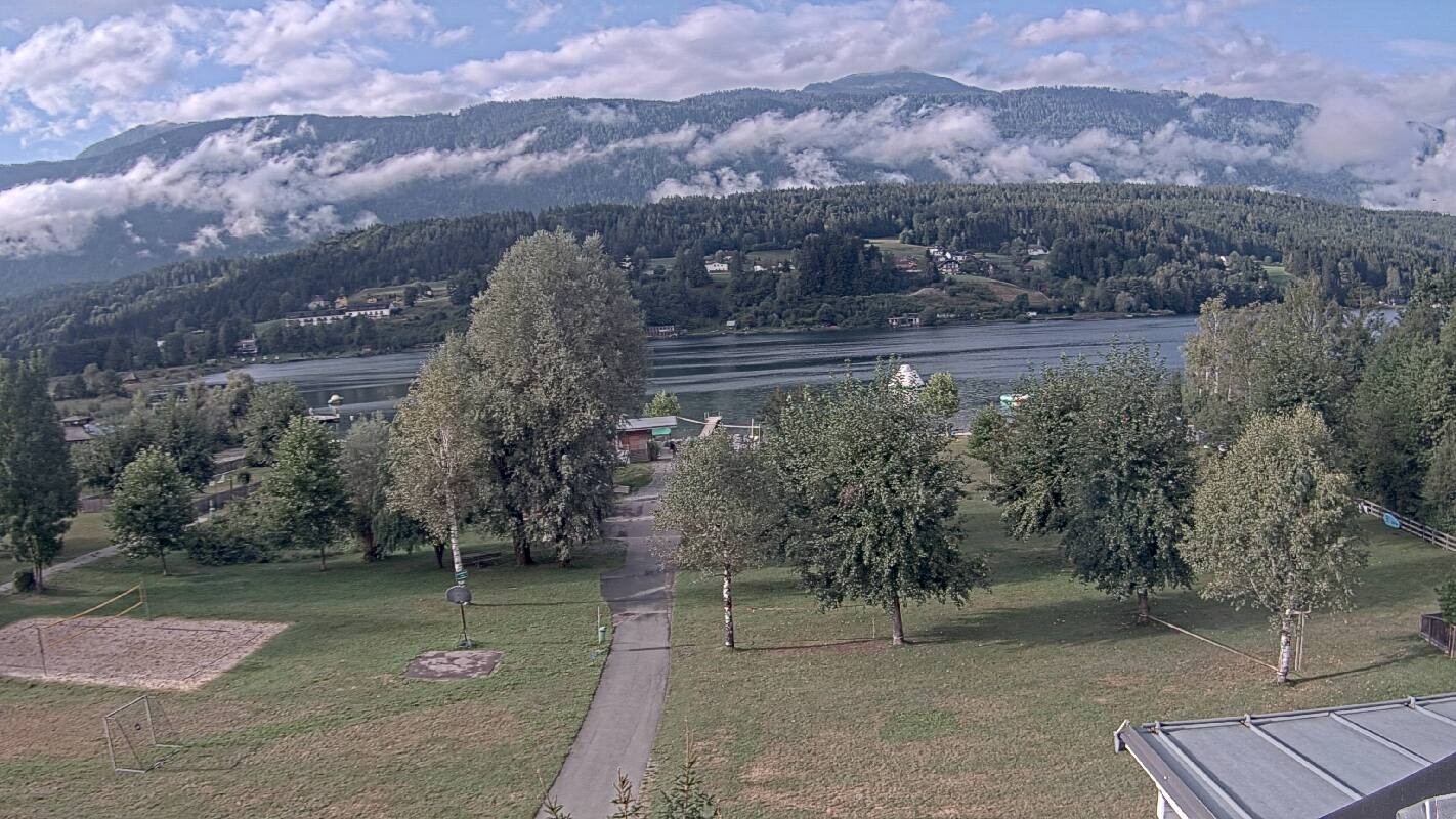 Archiv Foto Webcam Schluga: Campingplatz und Strandbad