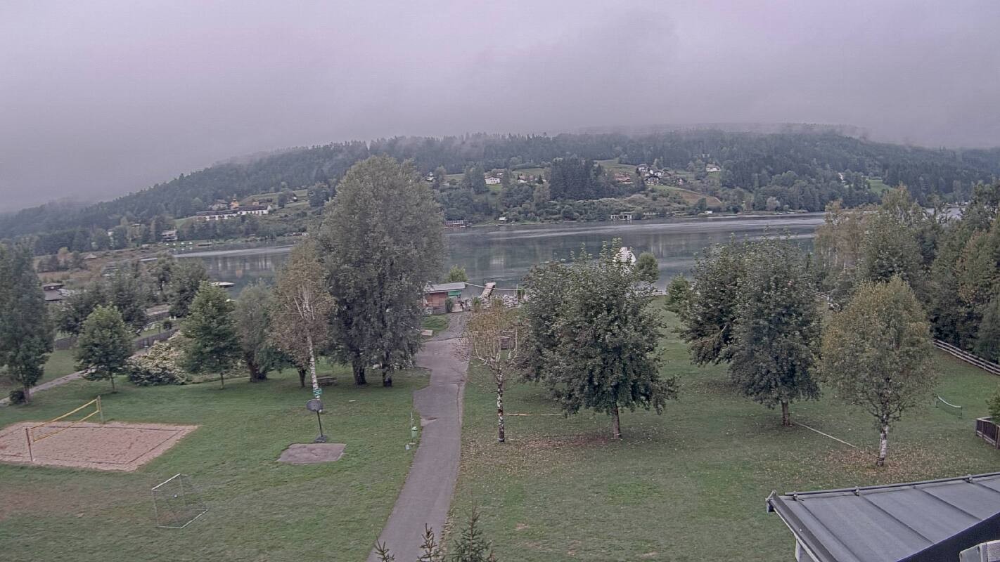 Archiv Foto Webcam Schluga: Campingplatz und Strandbad