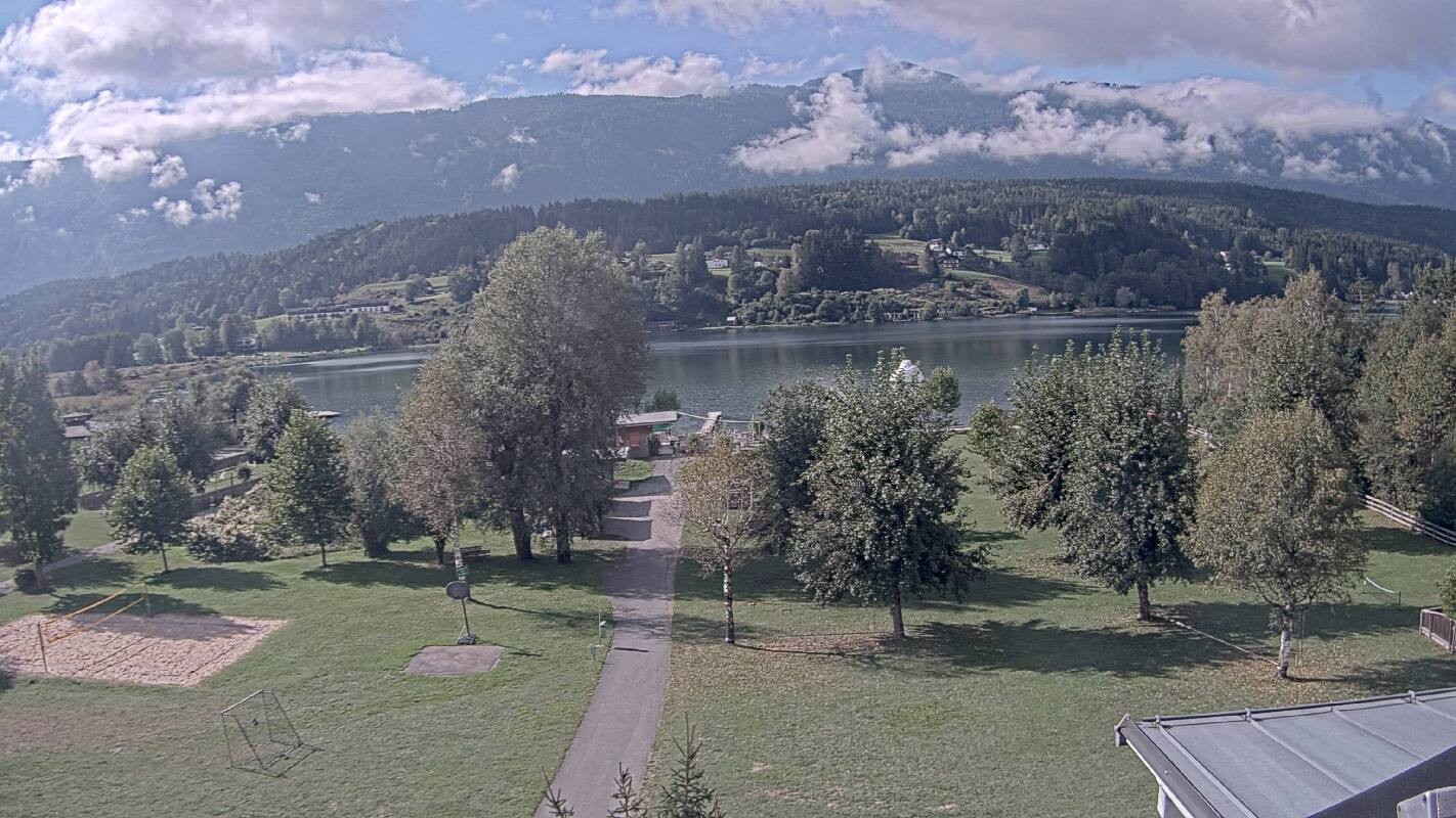 Archiv Foto Webcam Schluga: Campingplatz und Strandbad