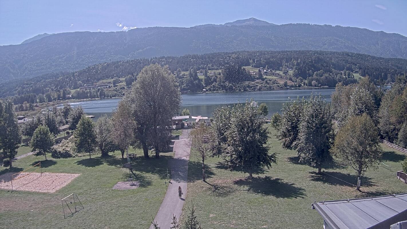 Archiv Foto Webcam Schluga: Campingplatz und Strandbad