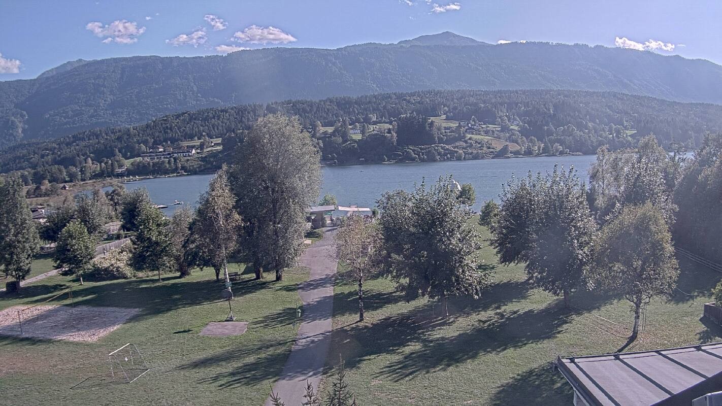 Archiv Foto Webcam Schluga: Campingplatz und Strandbad