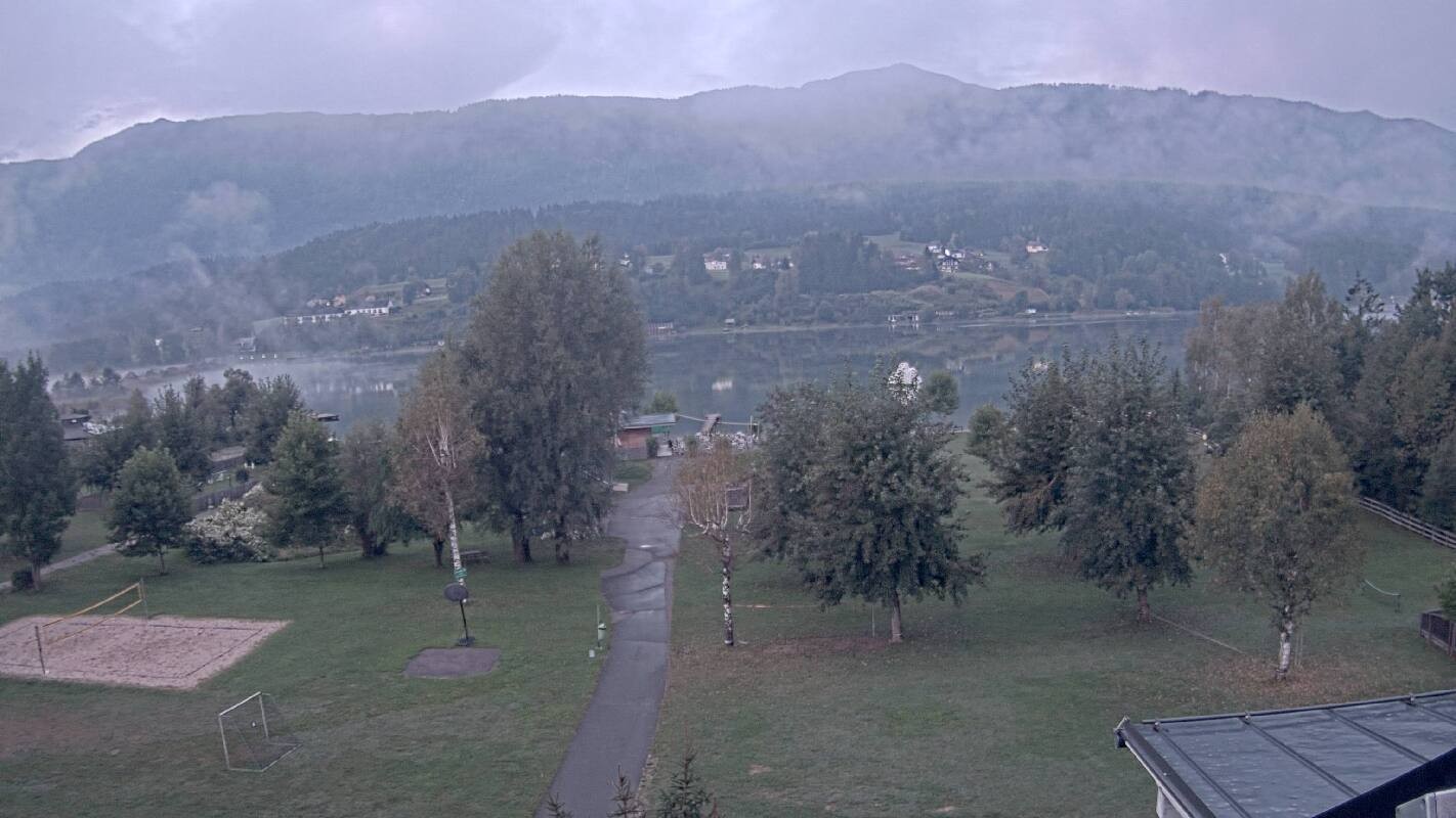 Archived image Webcam Schluga bathing beach and camping site