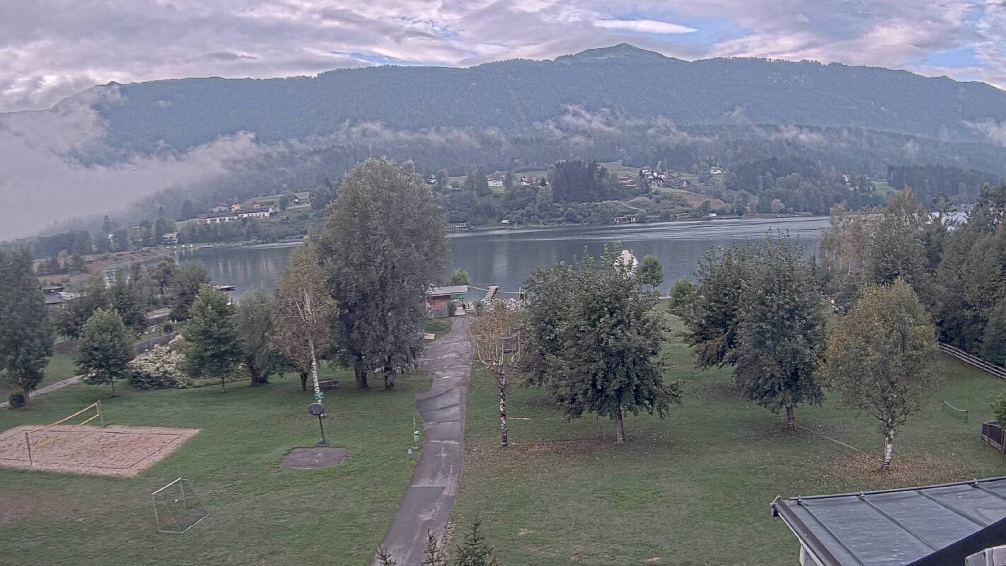 Archived image Webcam Schluga bathing beach and camping site