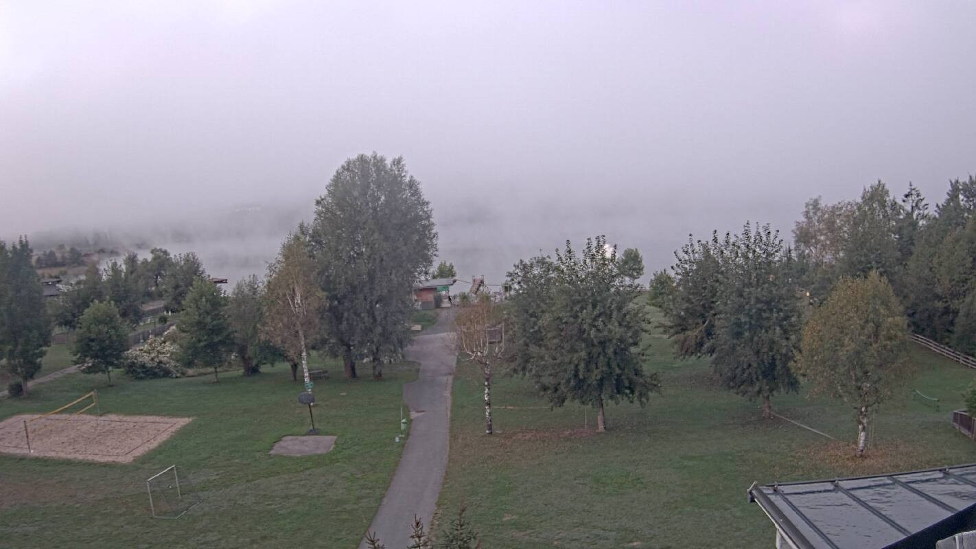 Archived image Webcam Schluga bathing beach and camping site