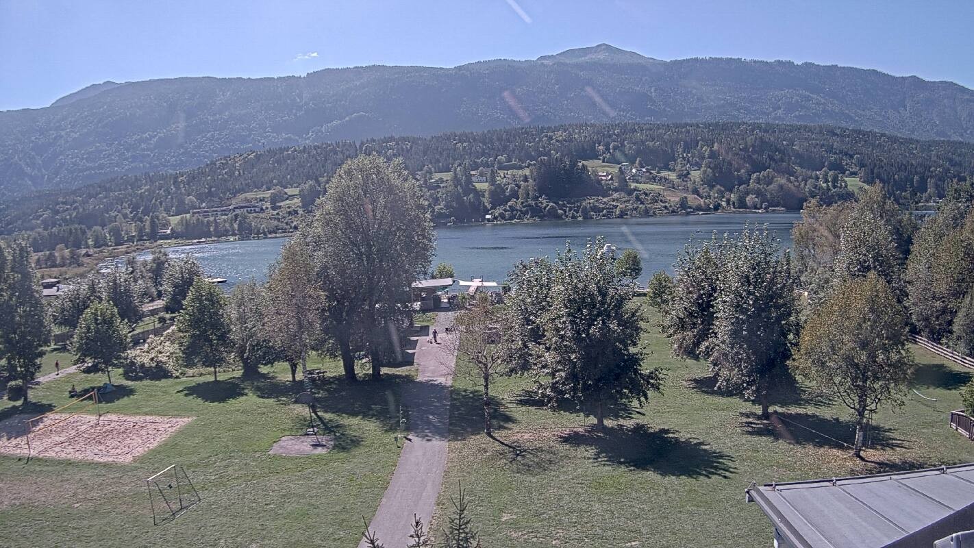 Archived image Webcam Schluga bathing beach and camping site